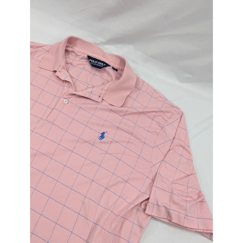 Polo Golf Ralph Lauren Shirt Mens XL Pink Flesh Pony Short Sleeve Lightweight